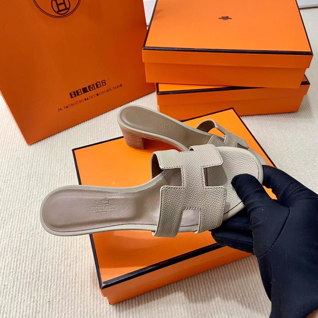 에르메스 올수공 오아시스 슬리퍼 샌들 앱송 34